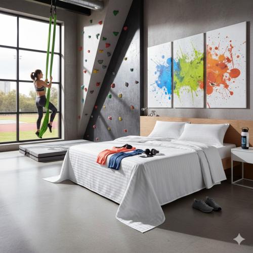 Ekonomik otel çarşafı 240x240cm çift kişilik pamuk polyester